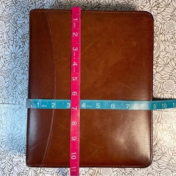 Franklin Quest Full Grain Aniline Leather Made in the USA Binder - Picture 13 of 15